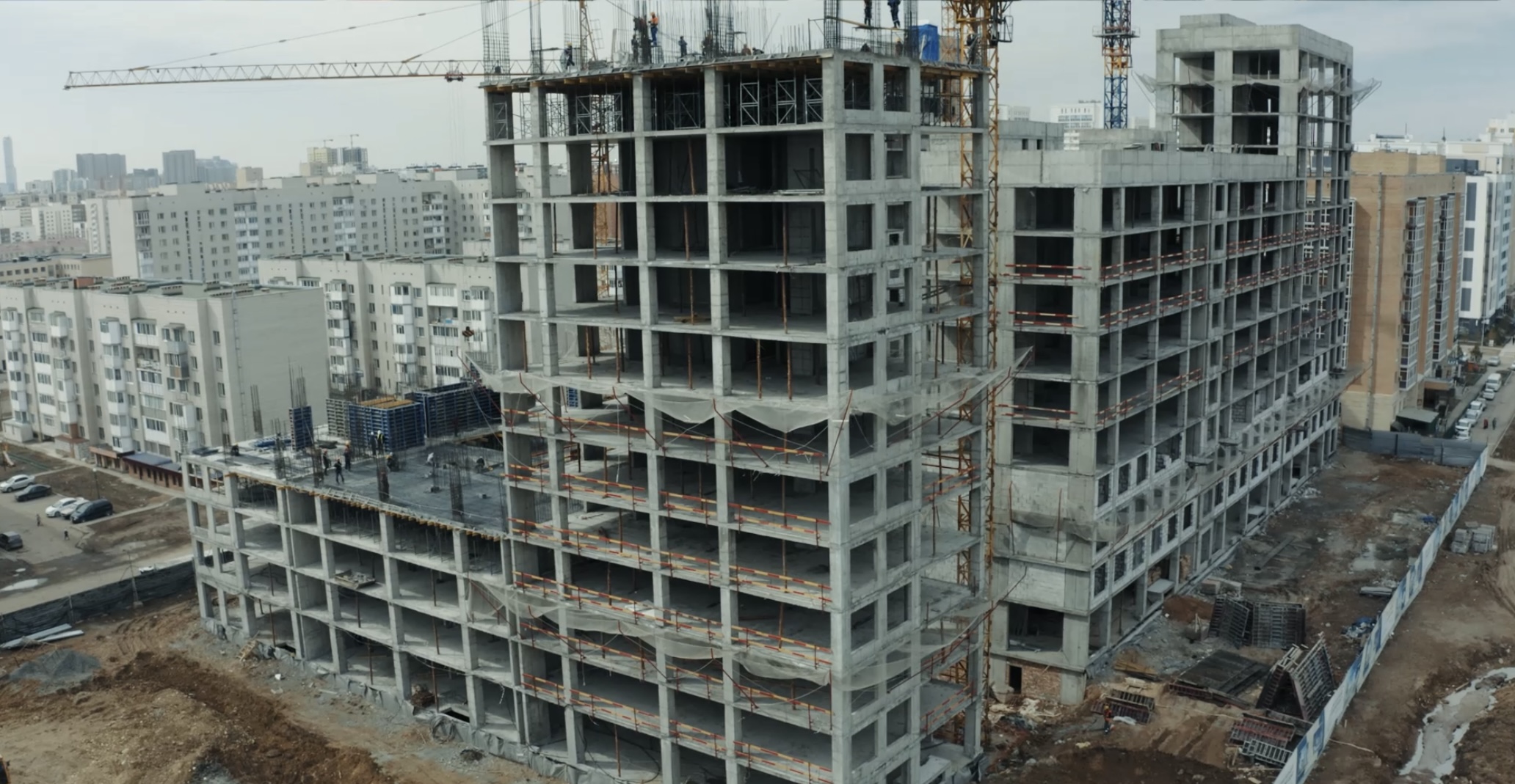 Монолитный каркас здания